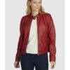 Lederjacke Rivera In Rot