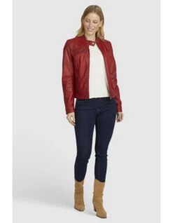 Lederjacke Rivera In Rot -Limango Verkäufe 7eleven lederjacke rivera in rot 4