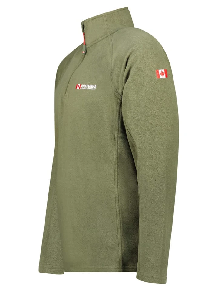 Fleecepullover "Tonneauhz" In Khaki 3 Fleecepullover "Tonneauhz" In Khaki – Bild 3