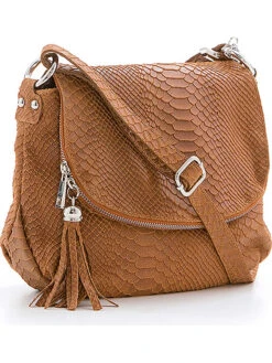 Leder-Umhängetasche "Elena" In Hellbraun - (B)28 X (H)20 X (T)8 Cm -Limango Verkäufe anna morellini leder umhangetasche elena in hellbraun b 28 x h 20 x t 8 cm 1