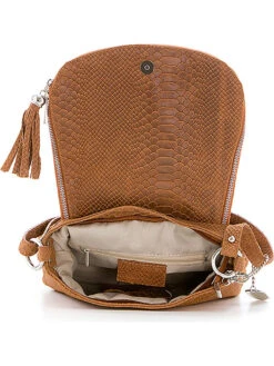 Leder-Umhängetasche "Elena" In Hellbraun - (B)28 X (H)20 X (T)8 Cm -Limango Verkäufe anna morellini leder umhangetasche elena in hellbraun b 28 x h 20 x t 8 cm 3