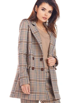 Mantel In Braun/ Bunt