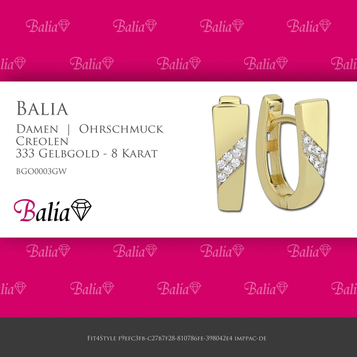 Gold 333 Damen Creolen Trapez Ohrring Ca. 1,2cm 2 Gold 333 Damen Creolen Trapez Ohrring Ca. 1,2cm – Bild 2