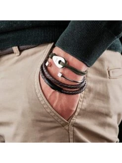 Leder-Armband "Molitor" In Braun -Limango Verkäufe bastille baobab leder armband molitor in braun 1