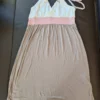 Strandkleid In Creme-taupe-rose