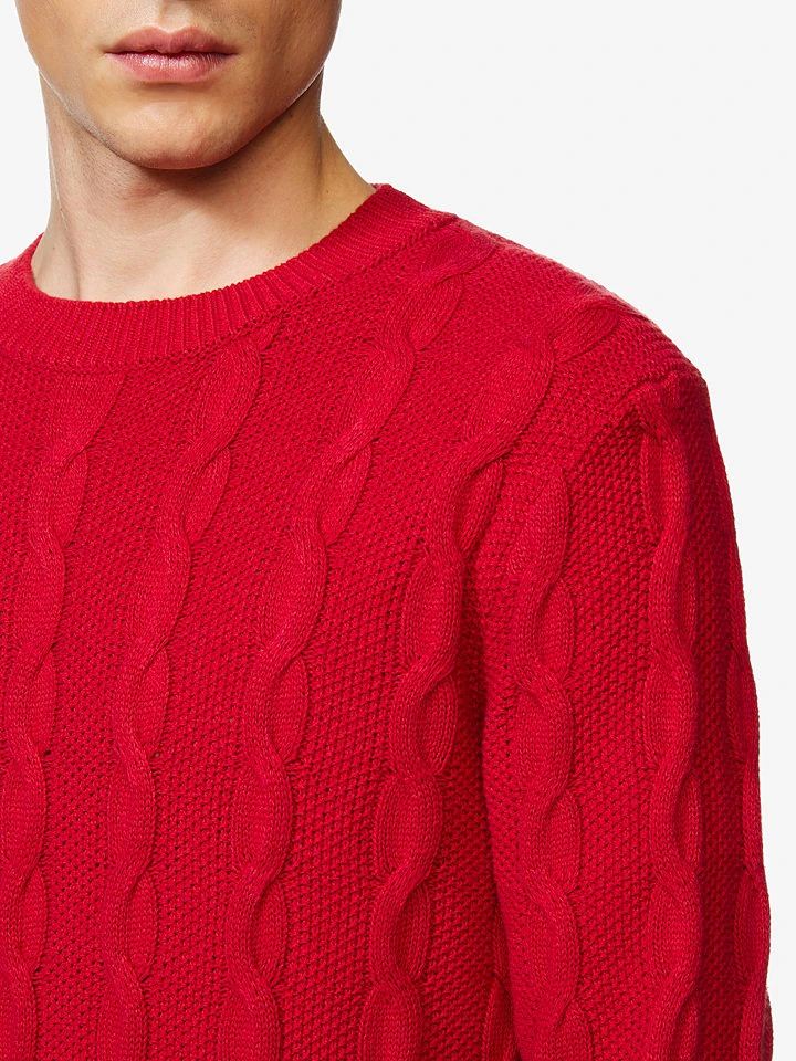 Benetton Pullover In Rot 5 Benetton Pullover In Rot – Bild 5