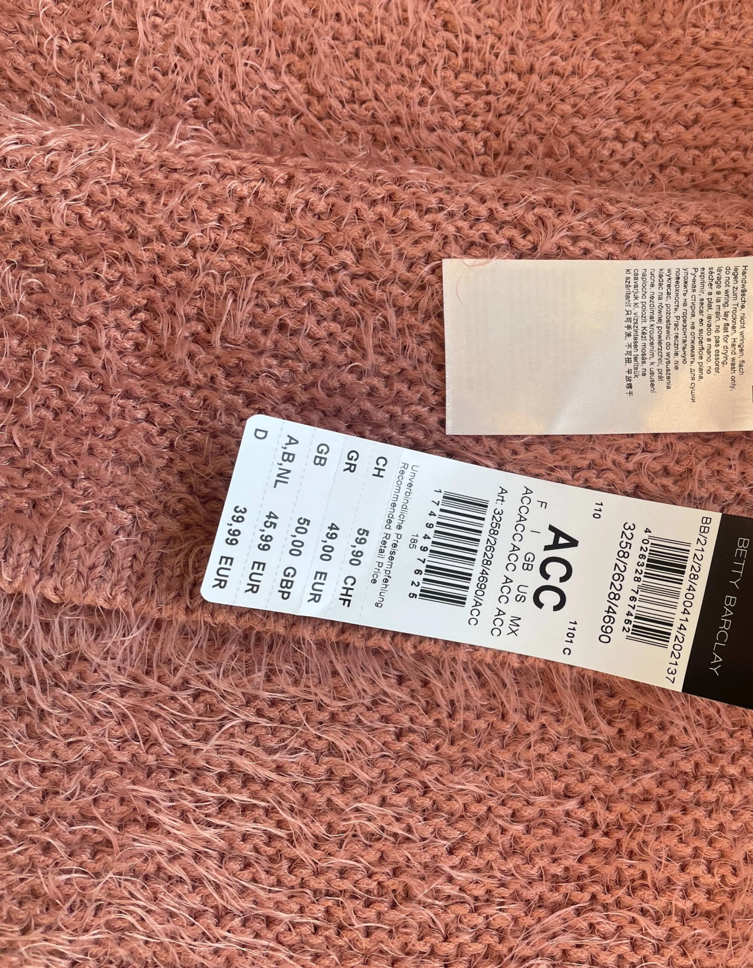 Betty Barclay Schal In Rosa - (L)160 X (B)40 Cm 1 Betty Barclay Schal In Rosa - (L)160 X (B)40 Cm