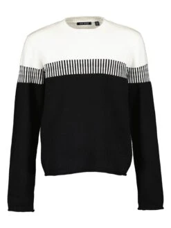 Blue Seven Pullover In Schwarz/ Weiß