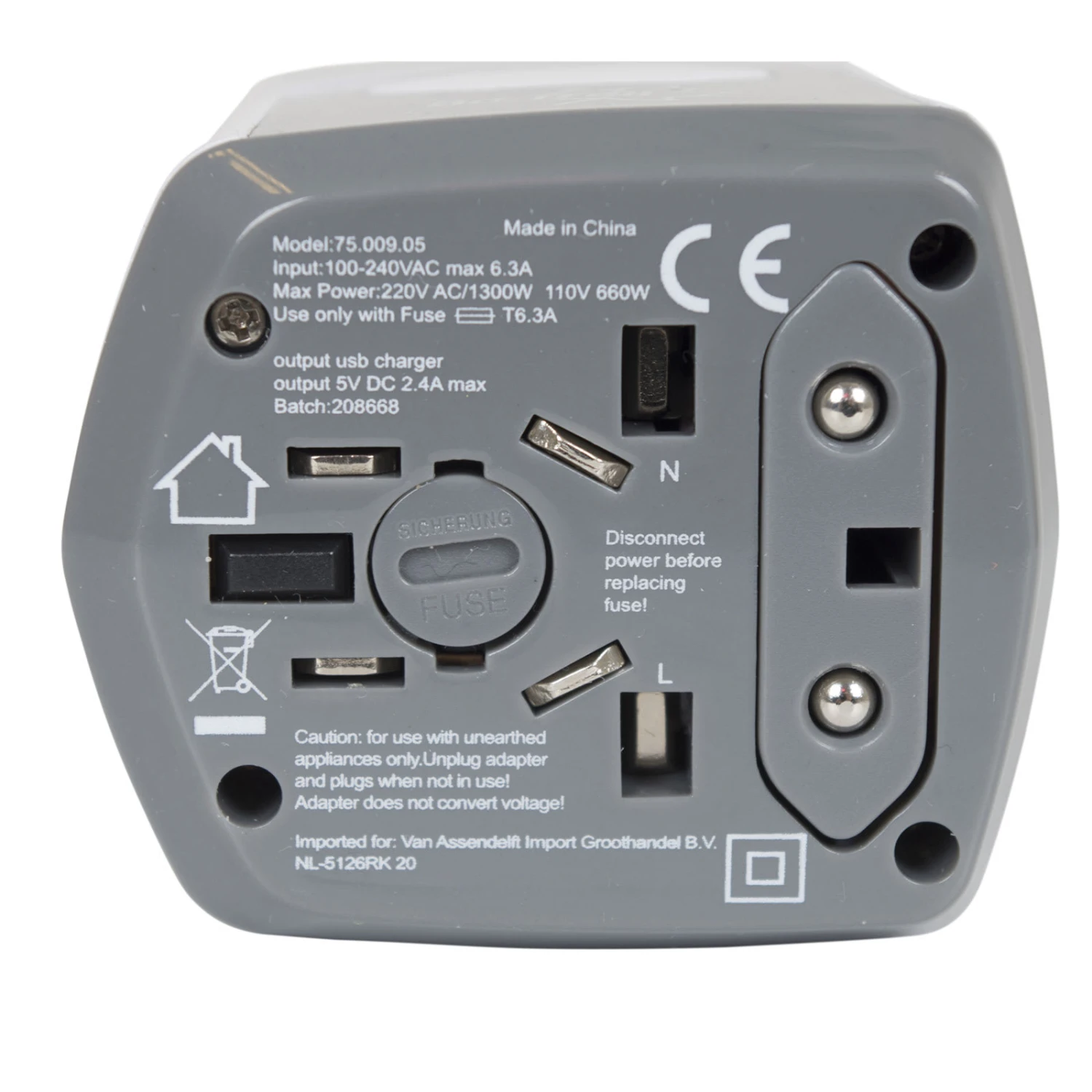 Reisestecker Global USB In Weiß 4 Reisestecker Global USB In Weiß – Bild 4