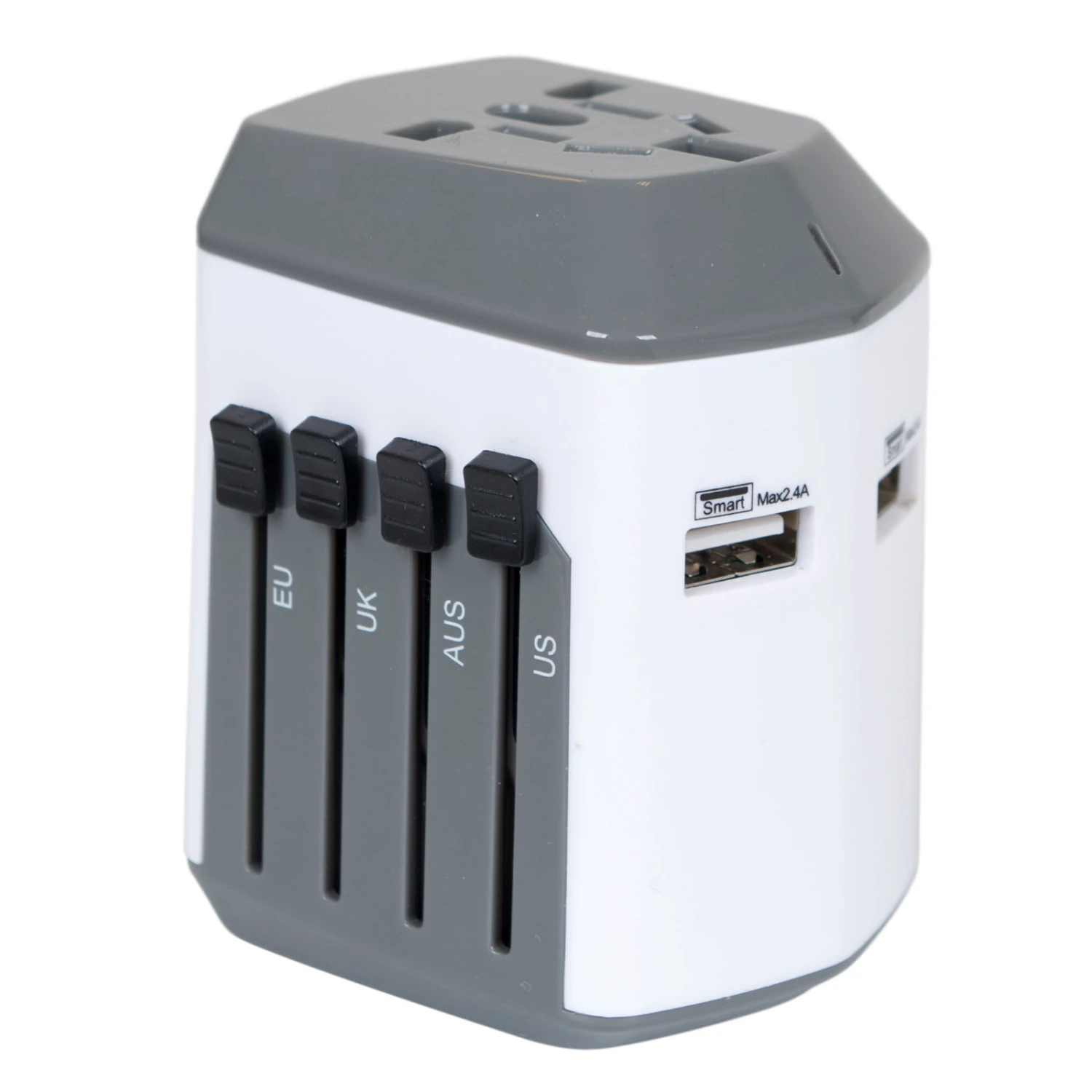 Reisestecker Global USB In Weiß 1 Reisestecker Global USB In Weiß