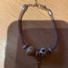 Beschicht. Silber-Armband Mit 3 Beads