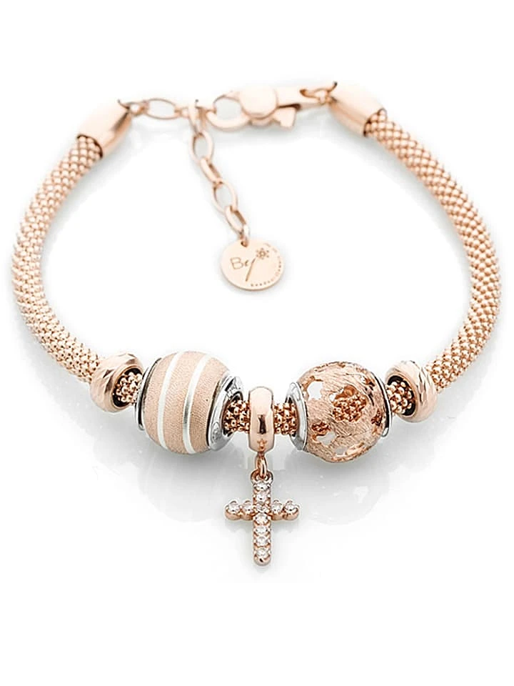 Beschicht. Silber-Armband Mit 3 Beads 3 Beschicht. Silber-Armband Mit 3 Beads – Bild 3