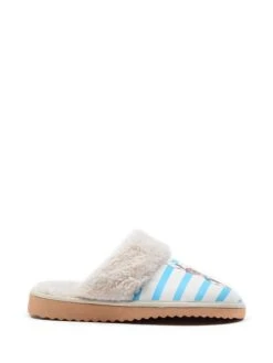 Hausschuhe In Weiß/ Blau/ Bunt 6 Hausschuhe In Weiß/ Blau/ Bunt -Limango Verkäufe calceo hausschuhe in weiss blau bunt 2