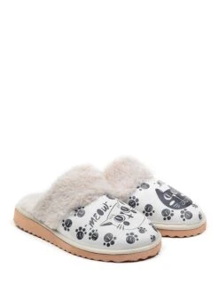 Hausschuhe In Weiß/ Bunt