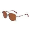 Calvin Klein Herren-Sonnenbrille In Silber-Bordeaux/ Orange