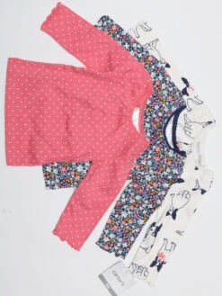 Carter's™ 3er-Set: Longsleeves In Pink/ Dunkelblau