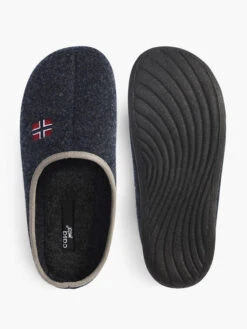 Pantoffel Navyblau -Limango Verkäufe casa mia pantoffel navyblau 2