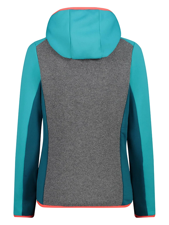 CMP Walkjacke In Grau/ Türkis 2 CMP Walkjacke In Grau/ Türkis – Bild 2