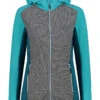 CMP Walkjacke In Grau/ Türkis