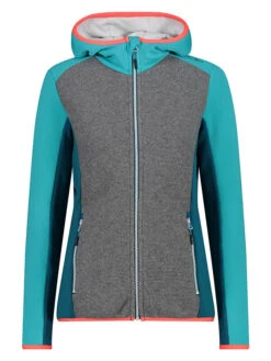 CMP Walkjacke In Grau/ Türkis