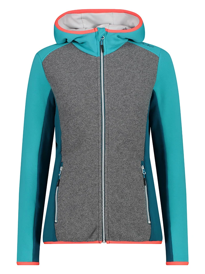 CMP Walkjacke In Grau/ Türkis 1 CMP Walkjacke In Grau/ Türkis