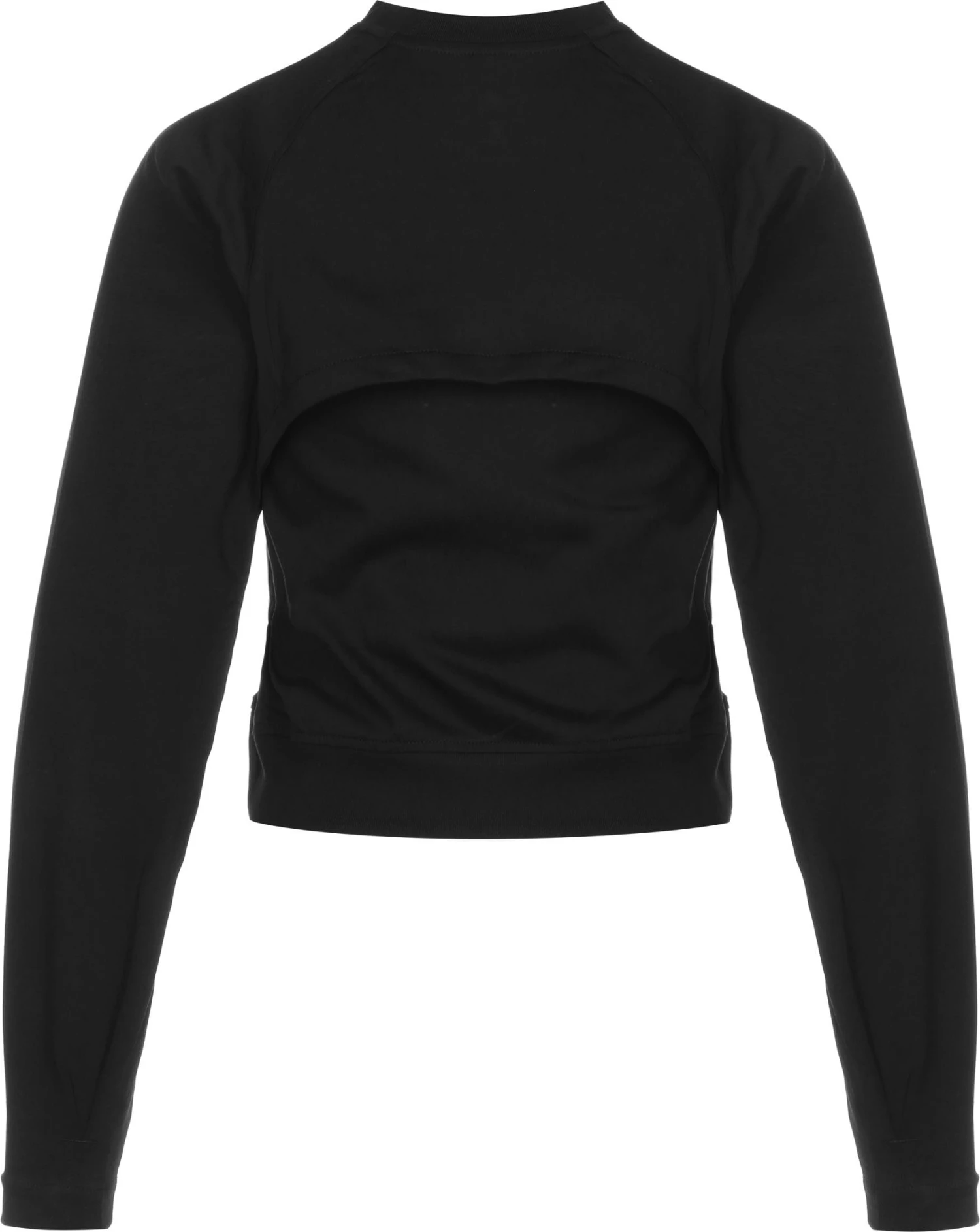 Converse Sweater Satin Jersey Cut Out In Black 2 Converse Sweater Satin Jersey Cut Out In Black – Bild 2