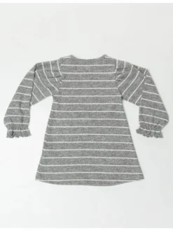 Kleid "Gazelle&Butterfly" In Grau/ Weiß -Limango Verkäufe denokids kleid gazelleandbutterfly in grau weiss 3