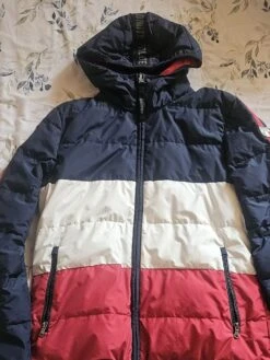 Dolomite Daunenjacke "Icon" In Dunkelblau/ Rot/ Weiß