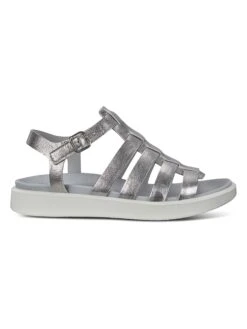 ECCO Leder-Sandalen "Flowt LX" In Silber