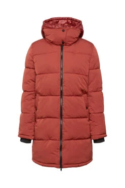 Edc By Esprit Steppmantel Mit Abnehmbarer Kapuze Terracotta