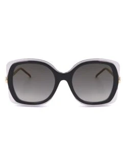 ELIE SAAB Damen-Sonnenbrille In Schwarz-Gold/ Grau