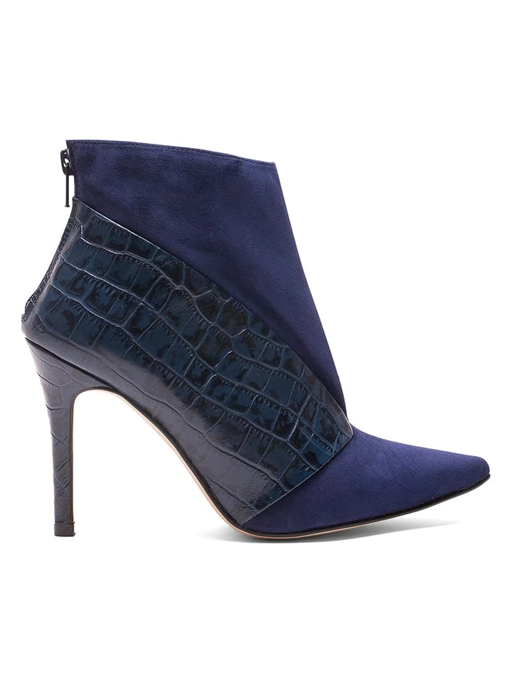 Elodie Leder-Ankle-Boots In Dunkleblau 2 Elodie Leder-Ankle-Boots In Dunkleblau – Bild 2