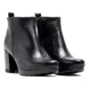 Elodie Leder-Ankle-Boots In Schwarz