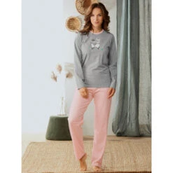 Schlafanzug In Grau Meliert -Limango Verkäufe erwin muller schlafanzug in grau meliert 1