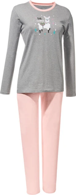 Schlafanzug In Grau Meliert