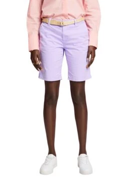 ESPRIT Shorts Mit Raffia-Flechtgürtel Purple -Limango Verkäufe esprit shorts mit raffia flechtgurtel purple 1