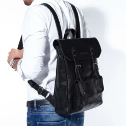 Leder-Rucksack Echt Leder Rucksack Groß | 14 Zoll Schwarz In Schwarz -Limango Verkäufe feynsinn leder rucksack echt leder rucksack gross 14 zoll schwarz in schwarz 1