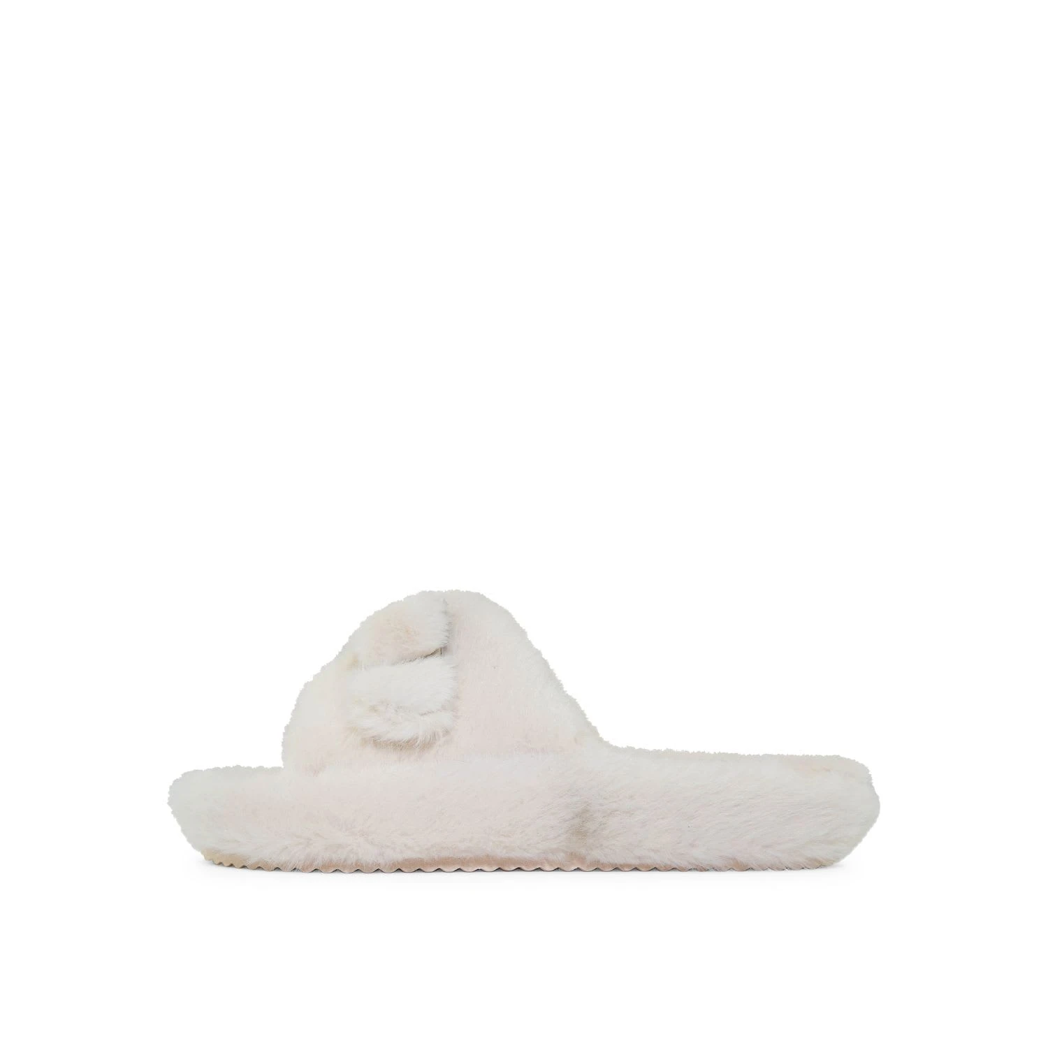 Hausschuh "fur*buckle" In Weiß 2 Hausschuh "fur*buckle" In Weiß – Bild 2