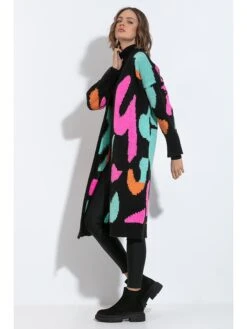 Cardigan In Schwarz/ Pink/ Türkis -Limango Verkäufe fobya cardigan in schwarz pink turkis 1