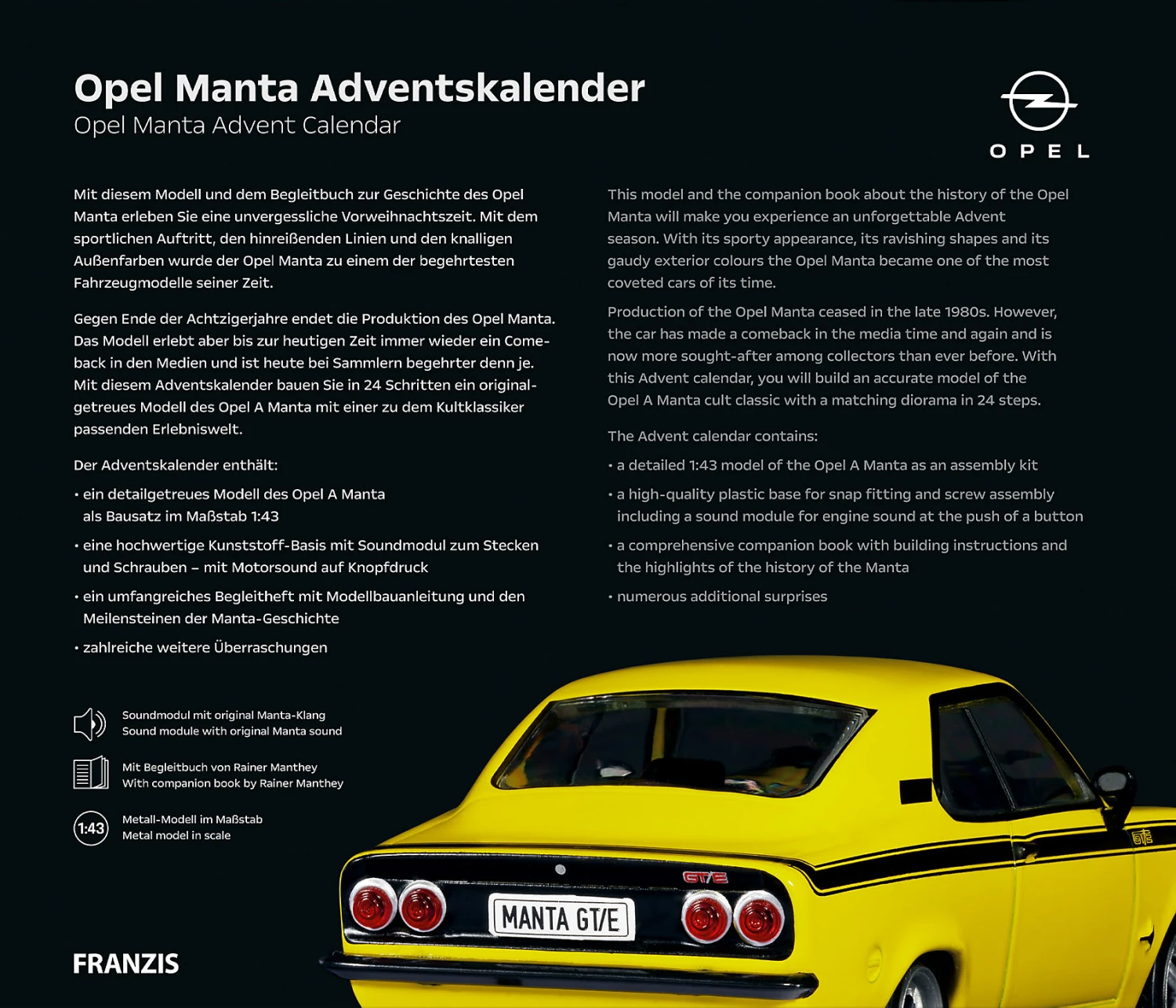Adventskalender Opel Manta 4 Adventskalender Opel Manta – Bild 4