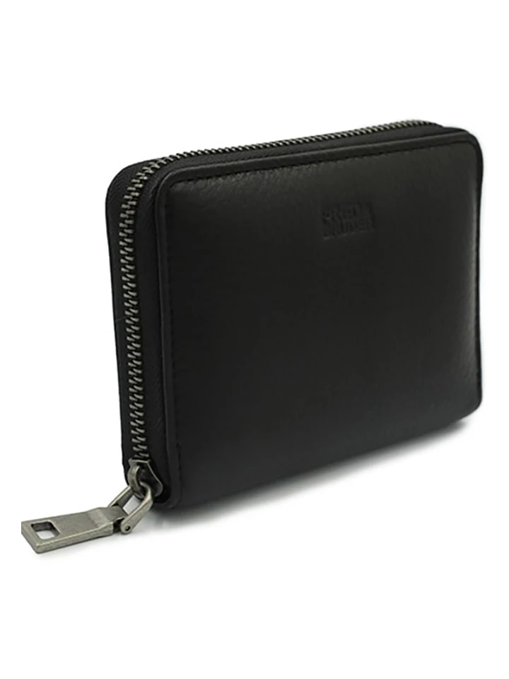 Leder-Geldbörse "Triangle Midi" In Schwarz - (B)13 X (H)10 X (T)3 Cm 2 Leder-Geldbörse "Triangle Midi" In Schwarz - (B)13 X (H)10 X (T)3 Cm – Bild 2