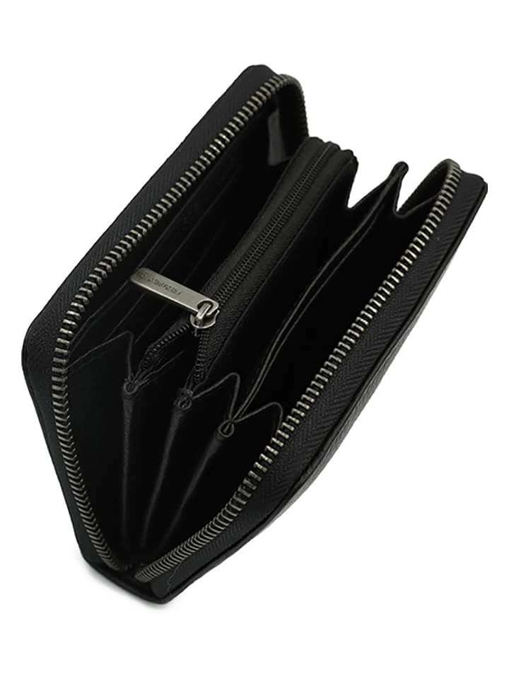Leder-Geldbörse "Triangle Midi" In Schwarz - (B)13 X (H)10 X (T)3 Cm 3 Leder-Geldbörse "Triangle Midi" In Schwarz - (B)13 X (H)10 X (T)3 Cm – Bild 3