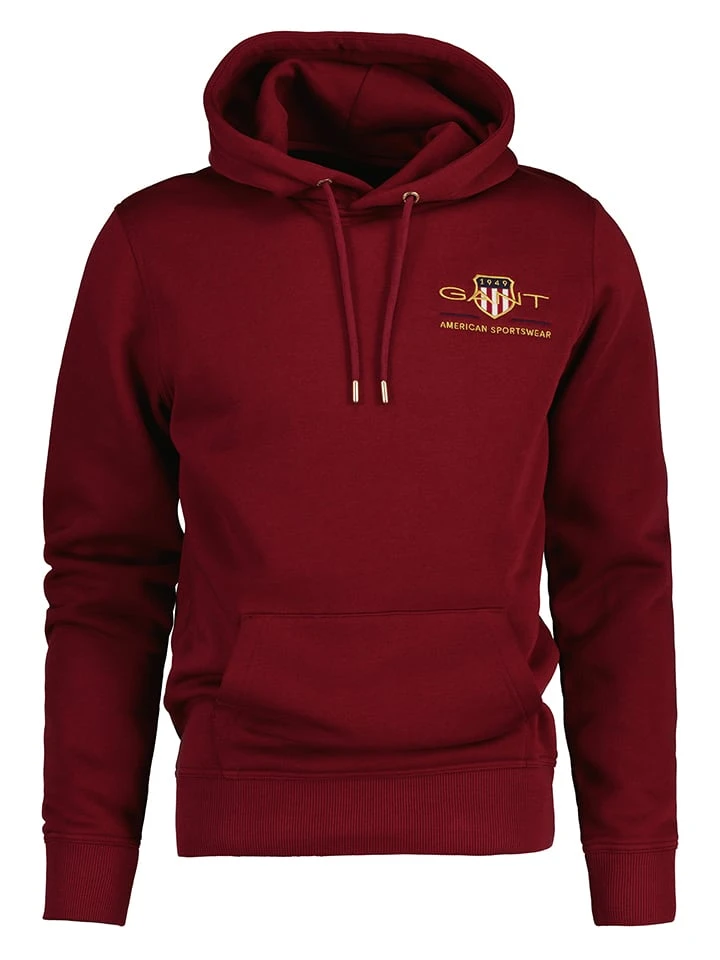 Gant Hoodie In Bordeaux 1 Gant Hoodie In Bordeaux