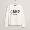 Gant Sweatshirt In Ecru