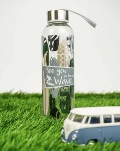 Trinkflasche Surfer Glas In Blau - 500 Ml -Limango Verkäufe geda labels trinkflasche surfer glas in blau 500 ml 3