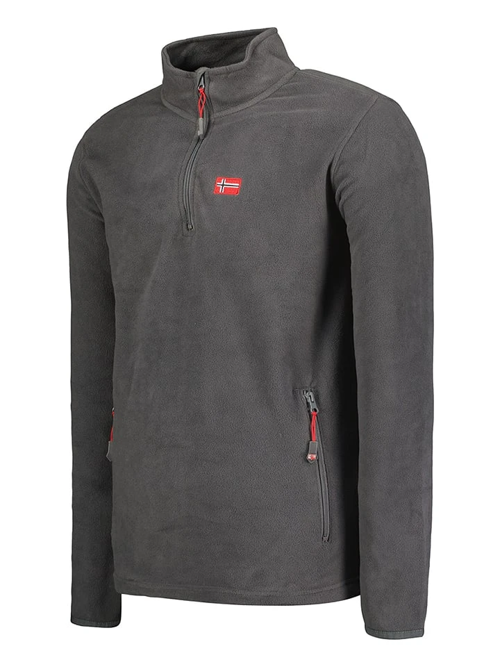 GEOGRAPHICAL NORWAY Fleecepullover In Anthrazit 2 GEOGRAPHICAL NORWAY Fleecepullover In Anthrazit – Bild 2