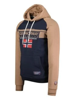GEOGRAPHICAL NORWAY Hoodie In Dunkelblau/ Beige -Limango Verkäufe geographical norway hoodie in dunkelblau beige 1