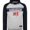 GEOGRAPHICAL NORWAY Hoodie In Dunkelblau/ Grau