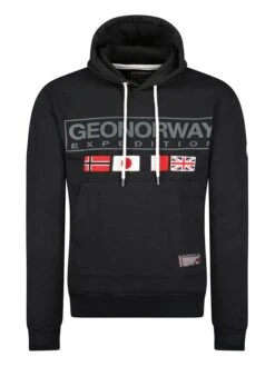 GEOGRAPHICAL NORWAY Hoodie In Schwarz