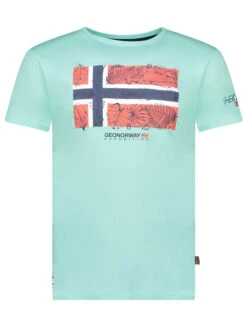 GEOGRAPHICAL NORWAY Shirt "Jpalm" In Türkis